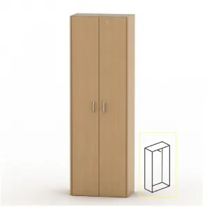 Skriňa vešiaková so zámkom, buk, TEMPO ASISTENT 2 NEW 006
