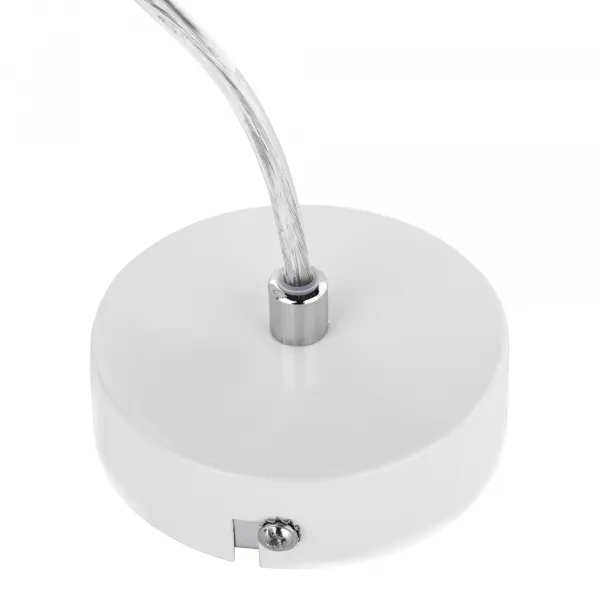 Visiaca lampa, biela/kov, ASTOK