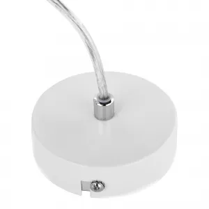 Visiaca lampa, biela/kov, ASTOK