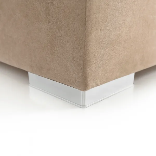 Boxspringová posteľ, jednolôžko, svetlohnedá, 80x200, ľavá, DANY