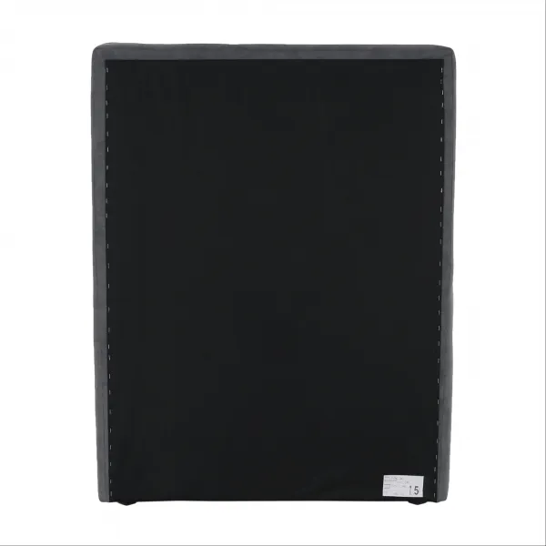 Boxspringová posteľ, jednolôžko, sivá, 90x200, ľavá, AMIS
