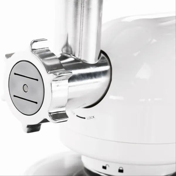TEMPO-KONDELA KANTE, kuchynský robot, 1800 W, 5 l, lesklá biela/chróm