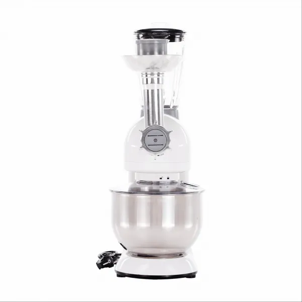 TEMPO-KONDELA KANTE, kuchynský robot, 1800 W, 5 l, lesklá biela/chróm
