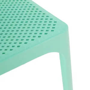 Stohovateľná stolička, mentolová/plast, LARKA