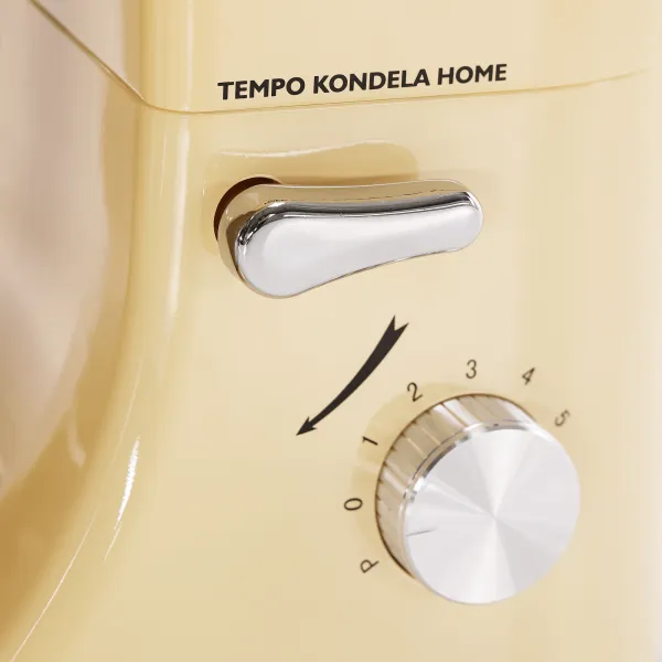 TEMPO-KONDELA KANTE, kuchynský robot, 1800 W, 5 l, vanilková/chróm