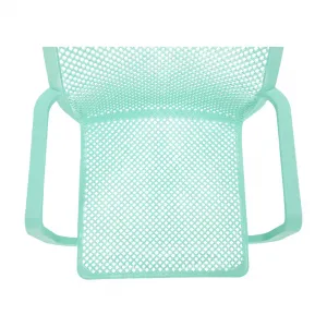 Stohovateľná stolička, mentolová/plast, FRENIA