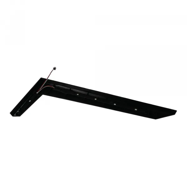 Herný stôl/počítačový stôl, s RGB LED osvetlením, čierna/červená, MACKENZIE 140cm