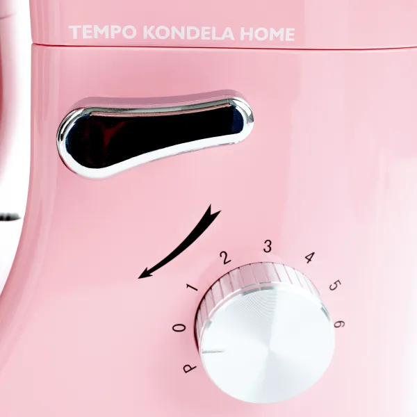 TEMPO-KONDELA KANTE, kuchynský robot, 1800 W, 5 l, ružová/chróm