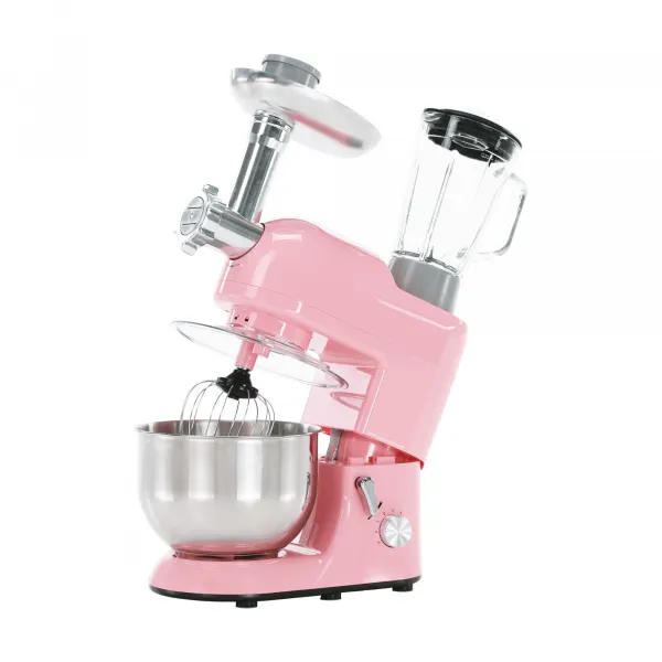 TEMPO-KONDELA KANTE, kuchynský robot, 1800 W, 5 l, ružová/chróm