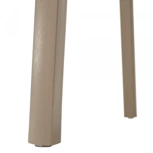Stohovateľná stolička, sivohnedá taupe/plast, LARKA