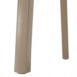 Stohovateľná stolička, sivohnedá taupe/plast, LARKA