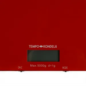 TEMPO-KONDELA BORIA, digitálna kuchynská váha, červená