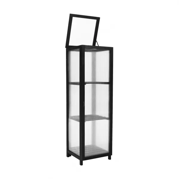 Balkónový skleník, čierna, MANLO TYP 2