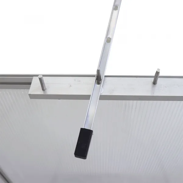 Záhradný skleník k stene, polykarbonát, 122x313x199 cm, MABON TYP 3