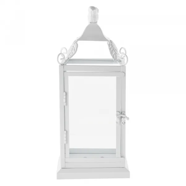 Lampáš, 32 cm, biela, kov, POGOL TYP 1