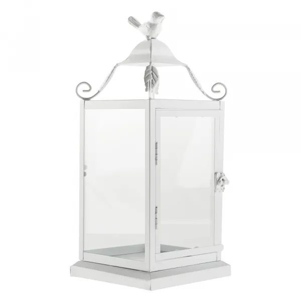 Lampáš, 32 cm, biela, kov, POGOL TYP 1