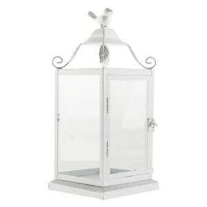 Lampáš, 32 cm, biela, kov, POGOL TYP 1