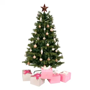 3D vianočný stromček, zelená, 160 cm, CHRISTMAS TYP 9