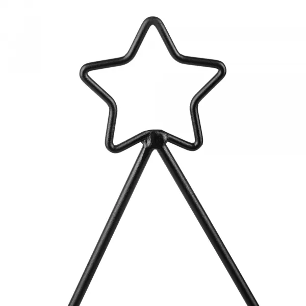 Adventný veniec, čierna, kov, BASIL