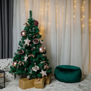 Vianočný stromček s kovovým stojanom, 120 cm, CHRISTMAS TYP 10