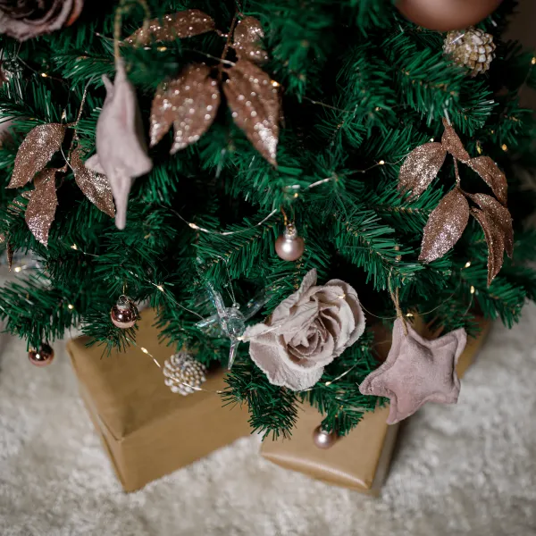 Vianočný stromček s kovovým stojanom, 120 cm, CHRISTMAS TYP 10