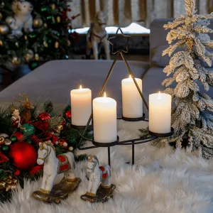 Adventný veniec, čierna, kov, BASIL