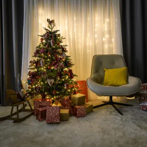 3D vianočný stromček, 140 cm, zelená, CHRISTMAS TYP 8