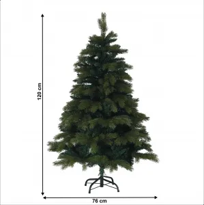 3D vianočný stromček, zelená, 120 cm, CHRISTMAS TYP 9