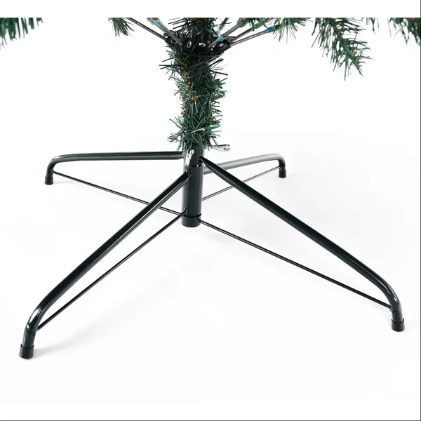 Vianočný stromček so šiškami, posnežený, 220 cm, CHRISTMAS TYP 4