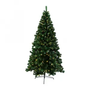 Vianočný stromček so svetielkami, zelená, 220 cm, LED450, CHRISTMAS TYP 5