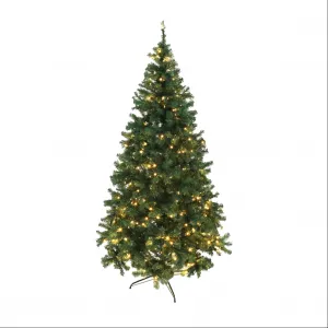 Vianočný stromček so svetielkami, zelená, 220 cm, LED450, CHRISTMAS TYP 5