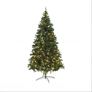 Vianočný stromček so svetielkami, zelená, 220 cm, LED450, CHRISTMAS TYP 5