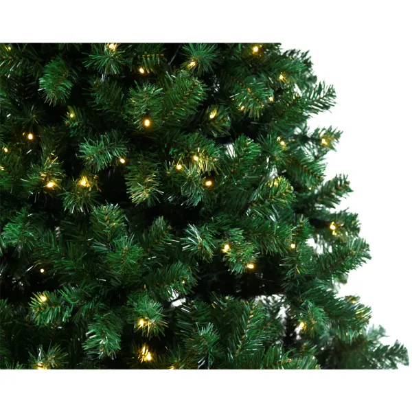 Vianočný stromček so svetielkami, zelená, 220 cm, LED450, CHRISTMAS TYP 5