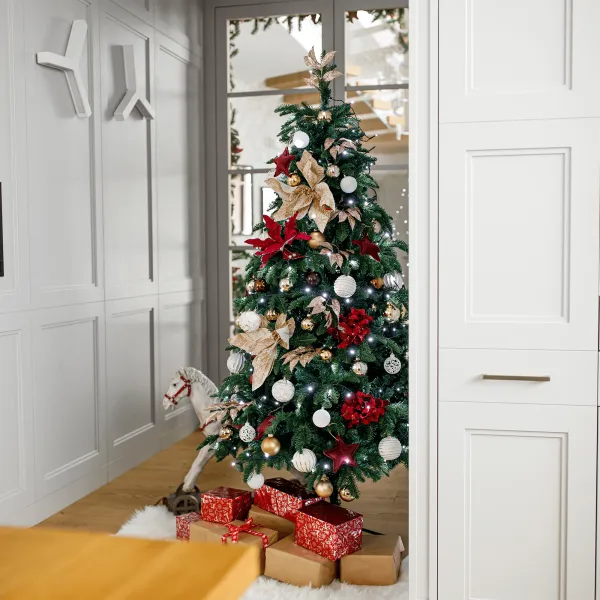 3D vianočný stromček, zelená, 180 cm, CHRISTMAS TYP 3