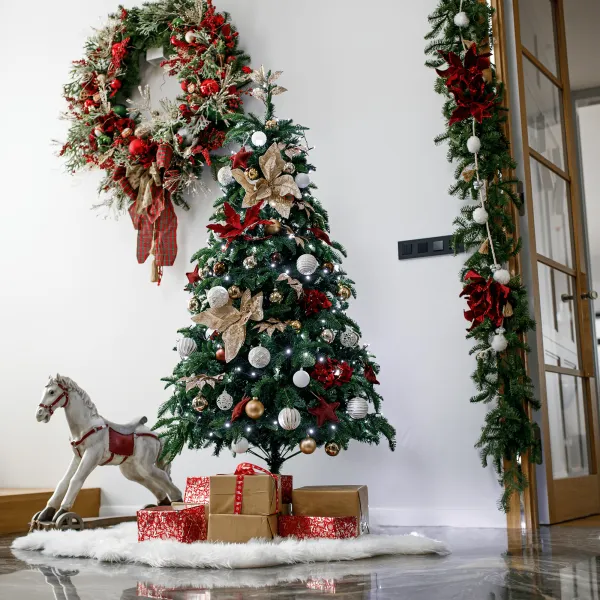 3D vianočný stromček, zelená, 180 cm, CHRISTMAS TYP 3