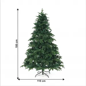 3D vianočný stromček, zelená, 180 cm, CHRISTMAS TYP 3