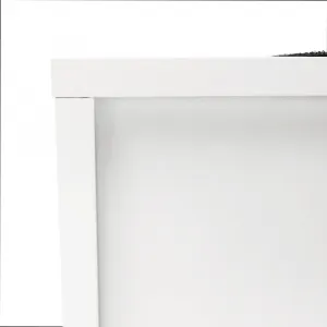 Lavica s botníkom, biela/sivá, BOKSA