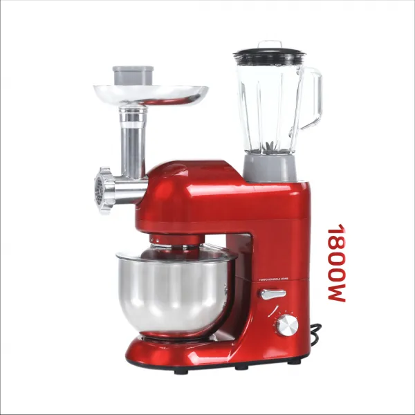 TEMPO-KONDELA KANTE, kuchynský robot, 1800 W, 5 l, červená/chróm