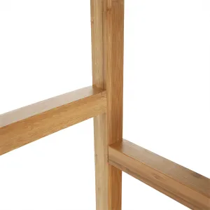 Príručný stolík k vírivke v tvare oblúka, prírodný bambus, VIREO TYP 1