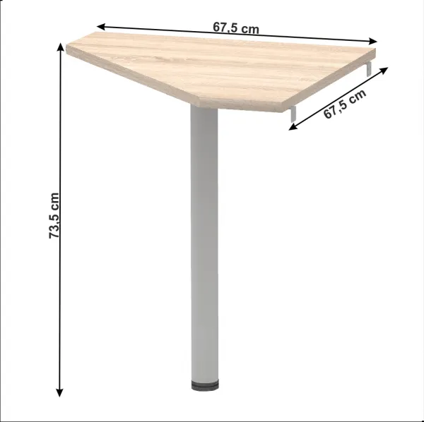 Rohový stolík JOHAN NEW 06 Tempo Kondela Dub sonoma