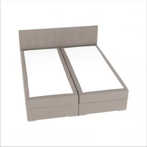 Boxspringová posteľ 180x200, sivohnedá TAUPE, FERATA TV KOMFORT