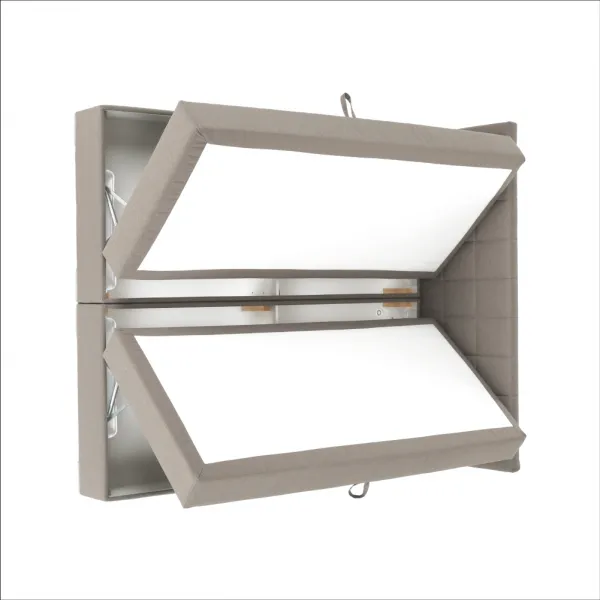 Boxspringová posteľ 180x200, sivohnedá TAUPE, FERATA TV KOMFORT