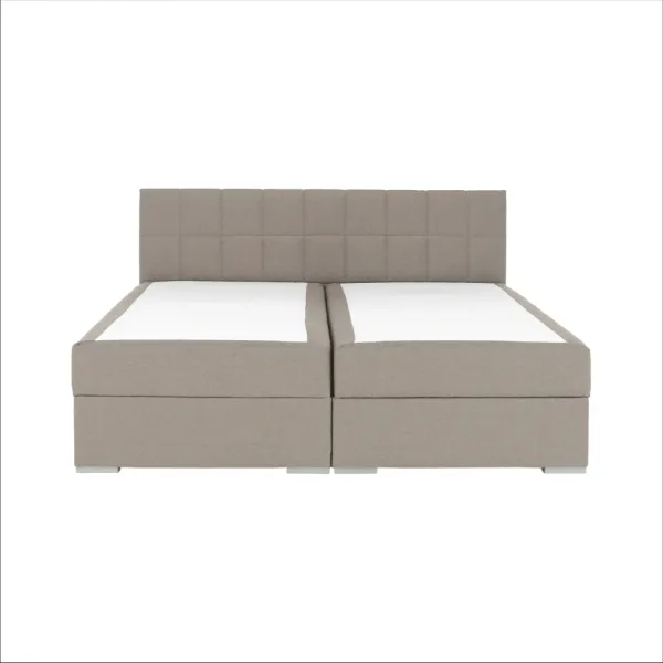 Boxspringová posteľ 180x200, sivohnedá TAUPE, FERATA TV KOMFORT