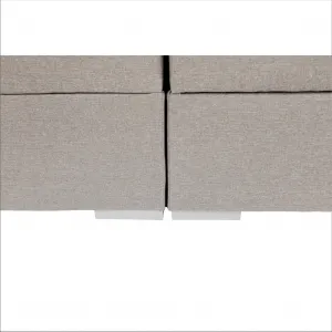 Boxspringová posteľ 180x200, sivohnedá TAUPE, FERATA TV KOMFORT