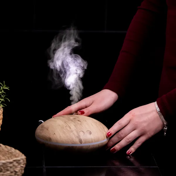 Zvlhčovač/difuzér, farba drevo, OLIO