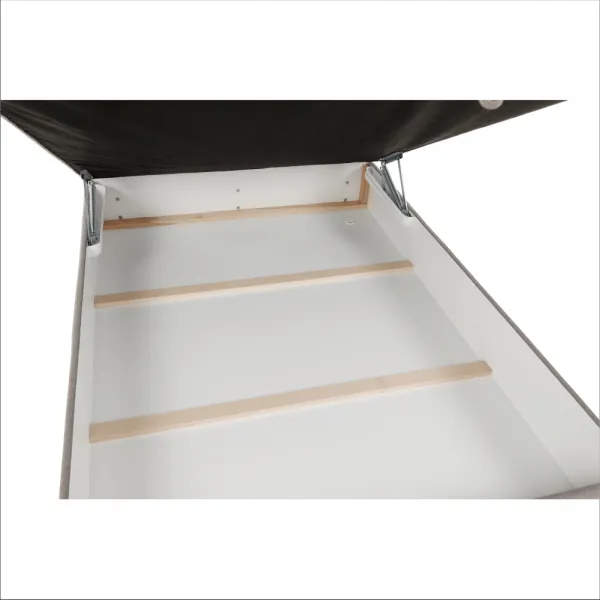 Boxspringová posteľ 140x200, sivohnedá TAUPE, FERATA TV KOMFORT