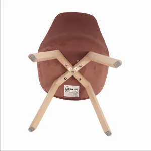 Stolička, ružová Velvet látka/buk, LORITA