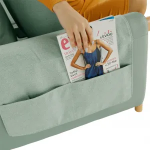 Celočalúnený 4-sed, koža/ekokoža neomint, LINSY