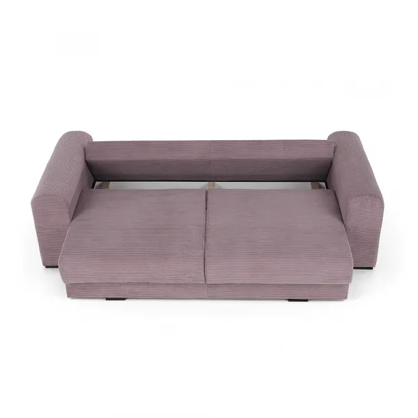 Extra priestranná pohovka, fialová/staroružová/béžová, GILEN BIG SOFA