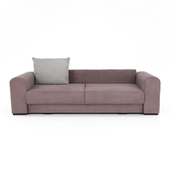 Extra priestranná pohovka, fialová/staroružová/béžová, GILEN BIG SOFA